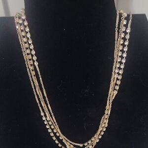 Elegant Gold and Silver Layered Necklace